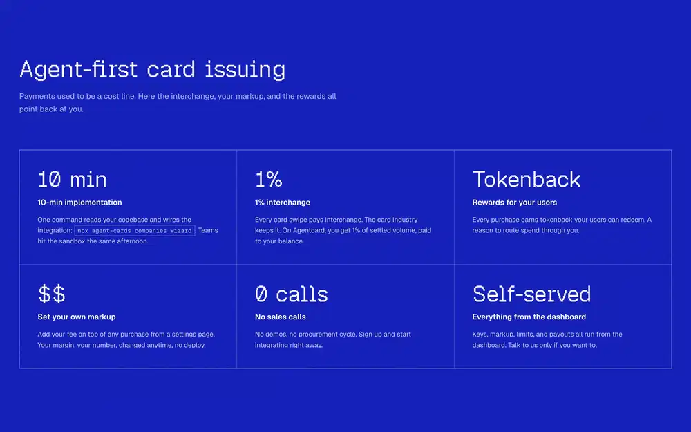 Agentcard Card Issuing Feature Design