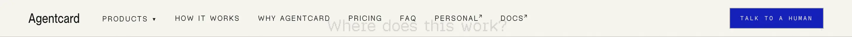 Agentcard Navigation Navbar Design