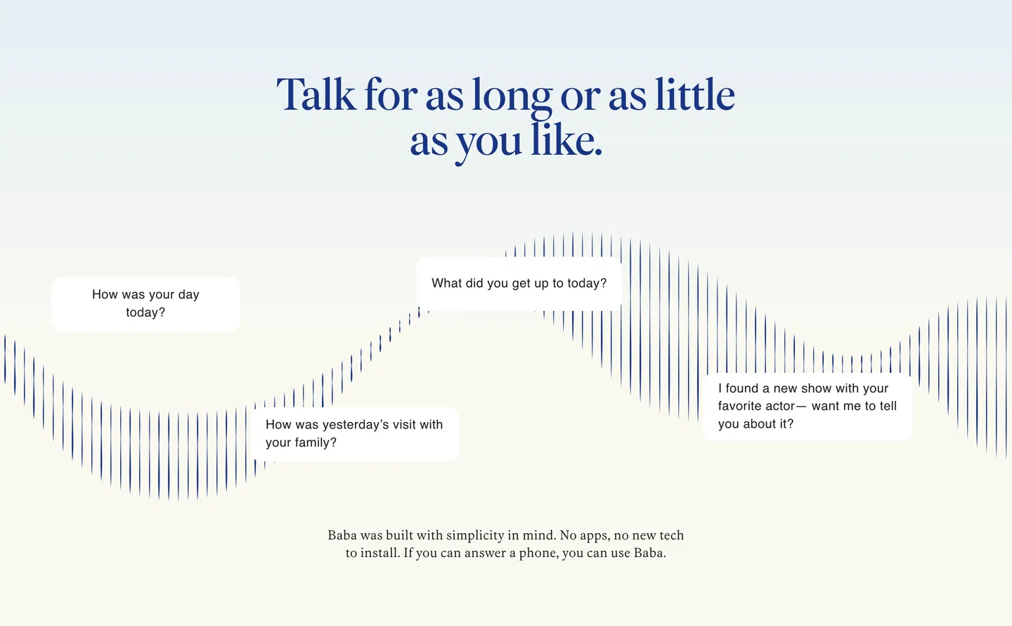 Baba Communication Feature Design