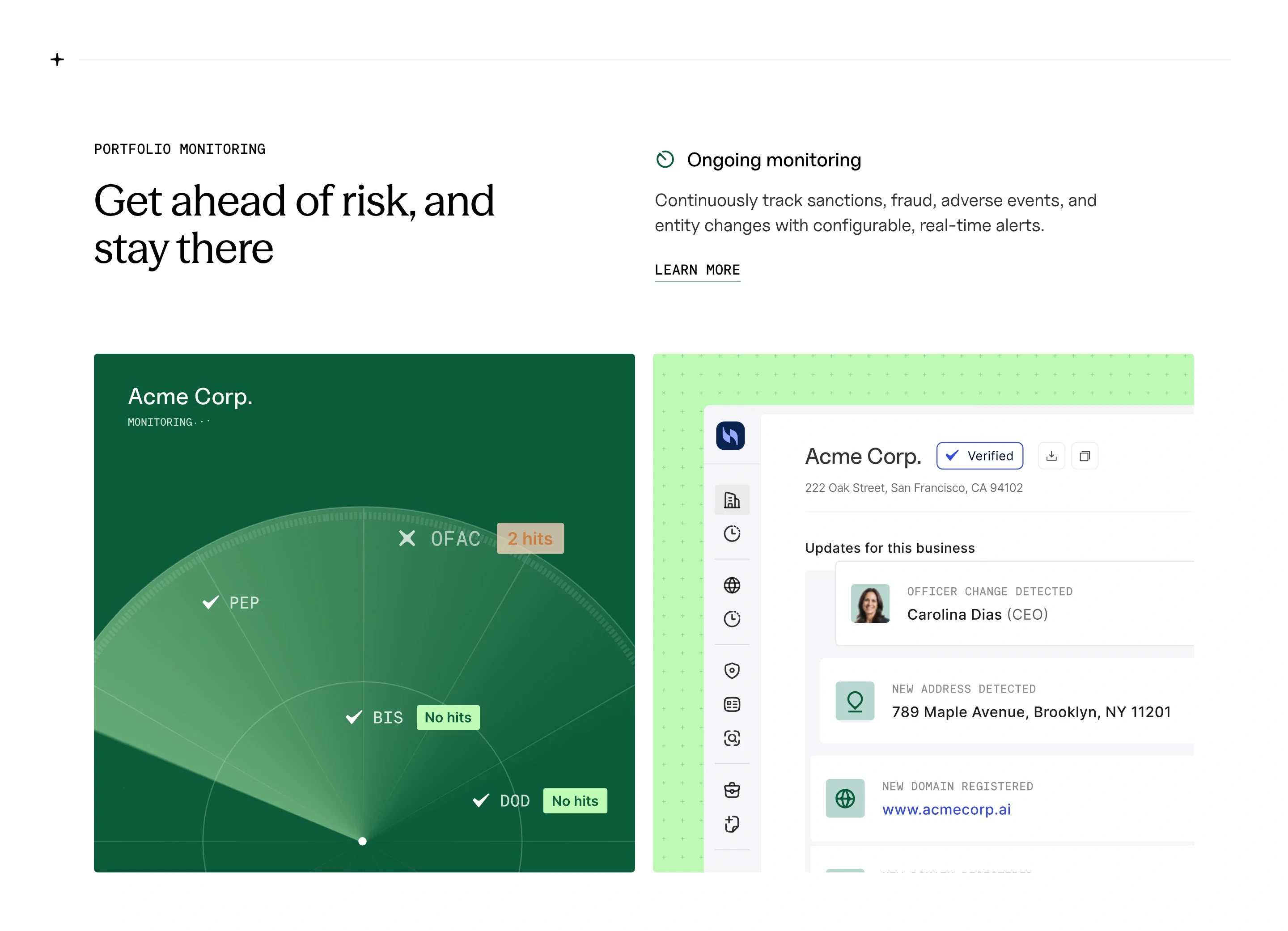 Baselayer Portfolio Monitoring Feature Design