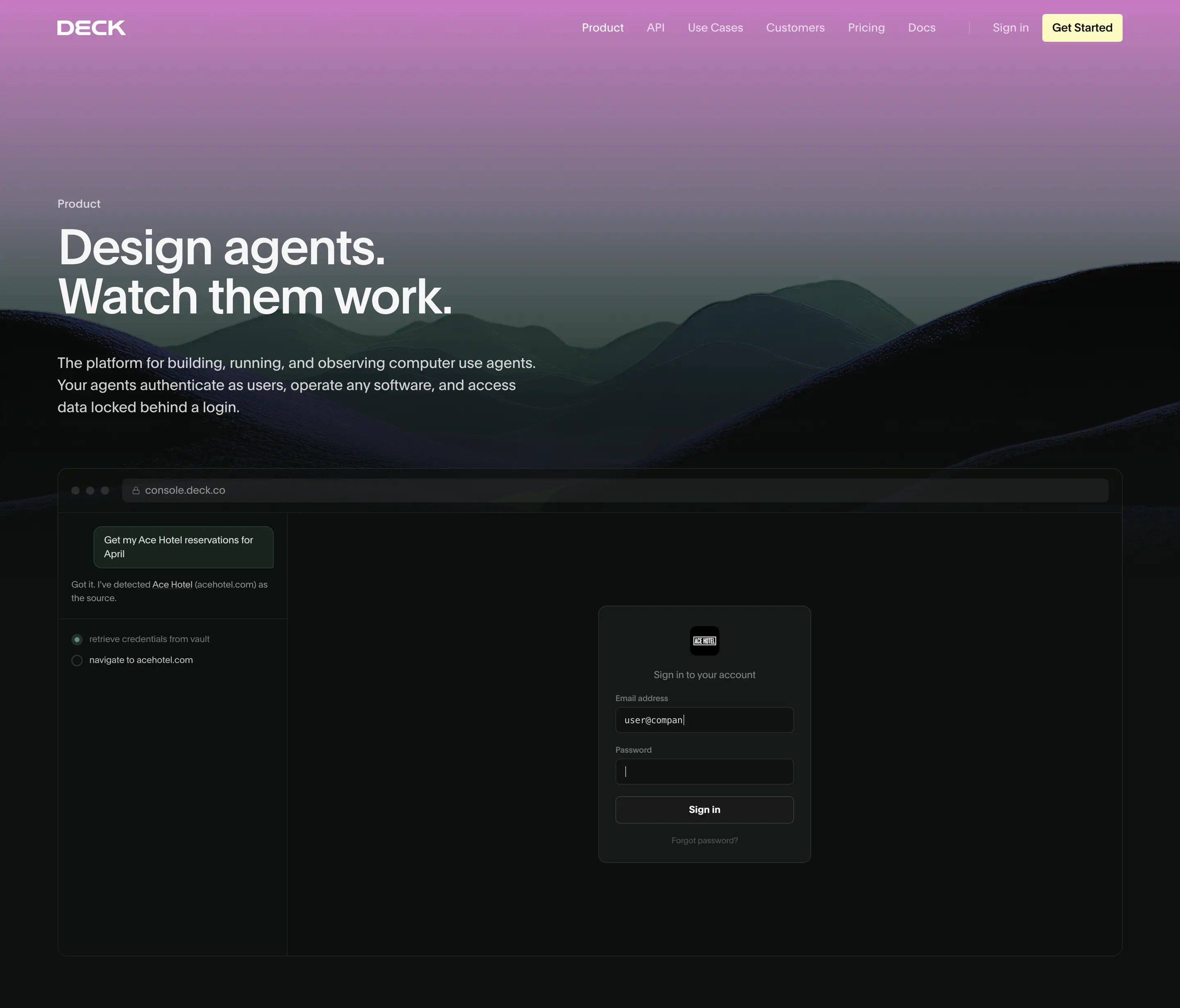 Deck Product Hero Design