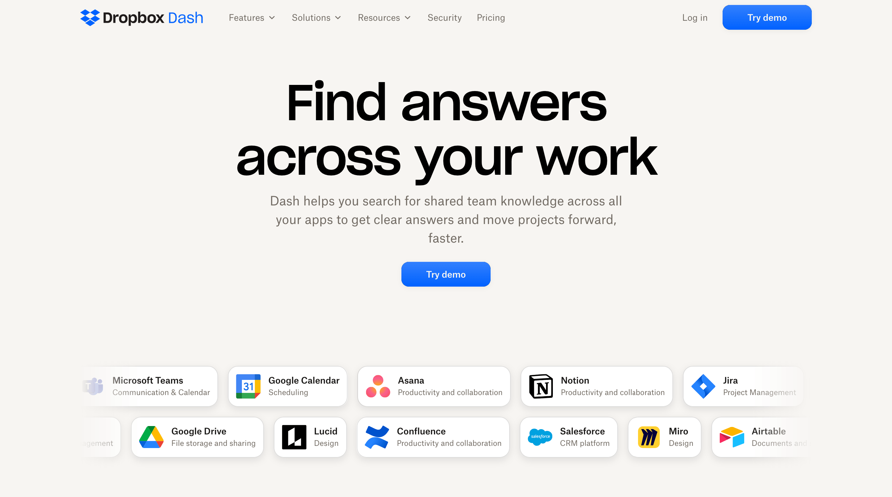 Dropbox App Integrations Hero Design