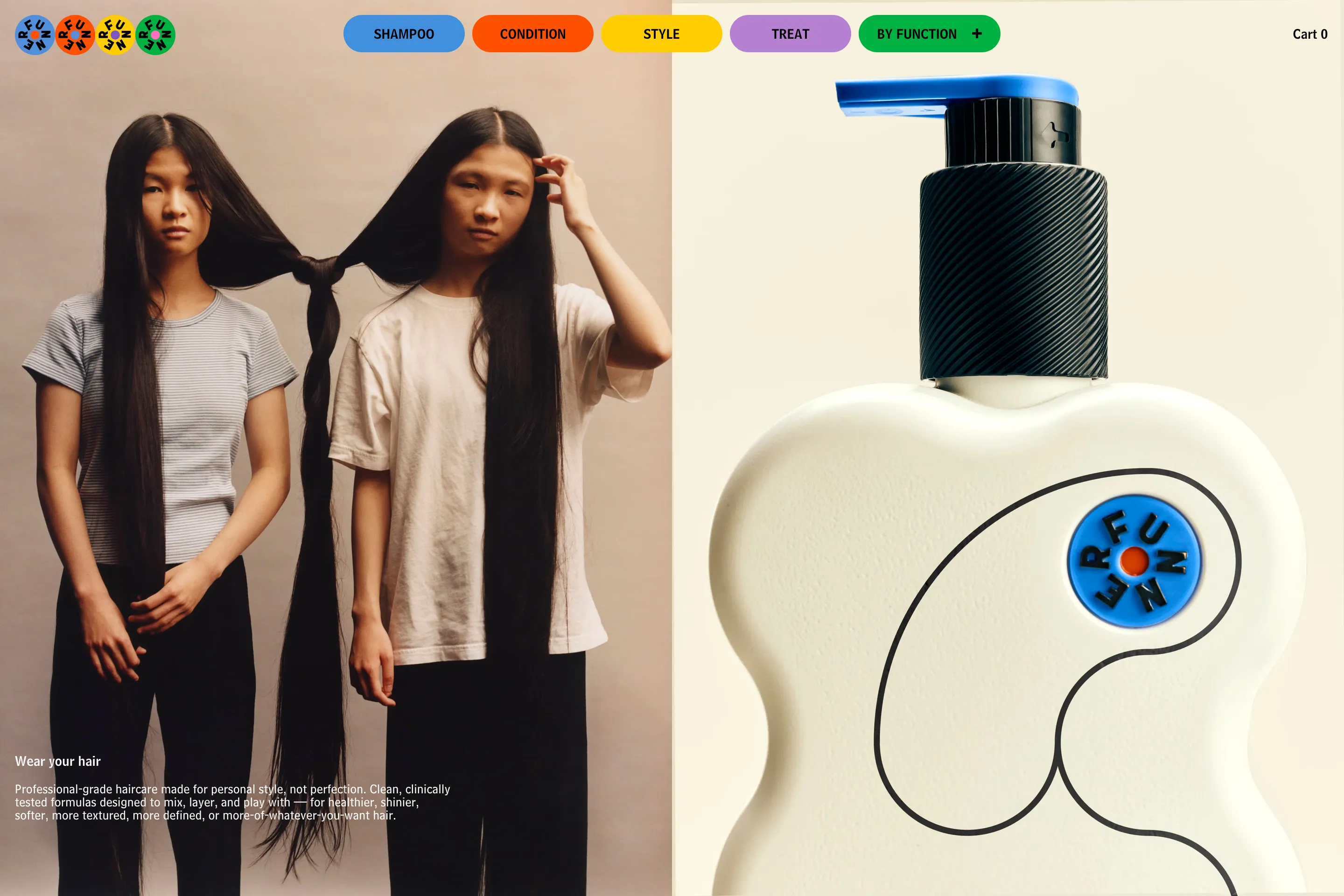 Funner Haircare Hero Design