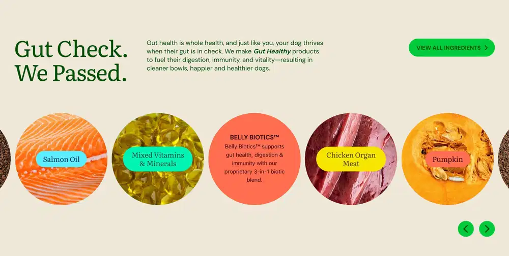 GetJoy Gut Check Ingredients Design