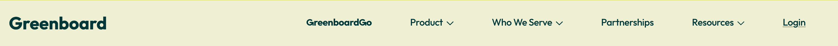 Greenboard Brand Navbar Design