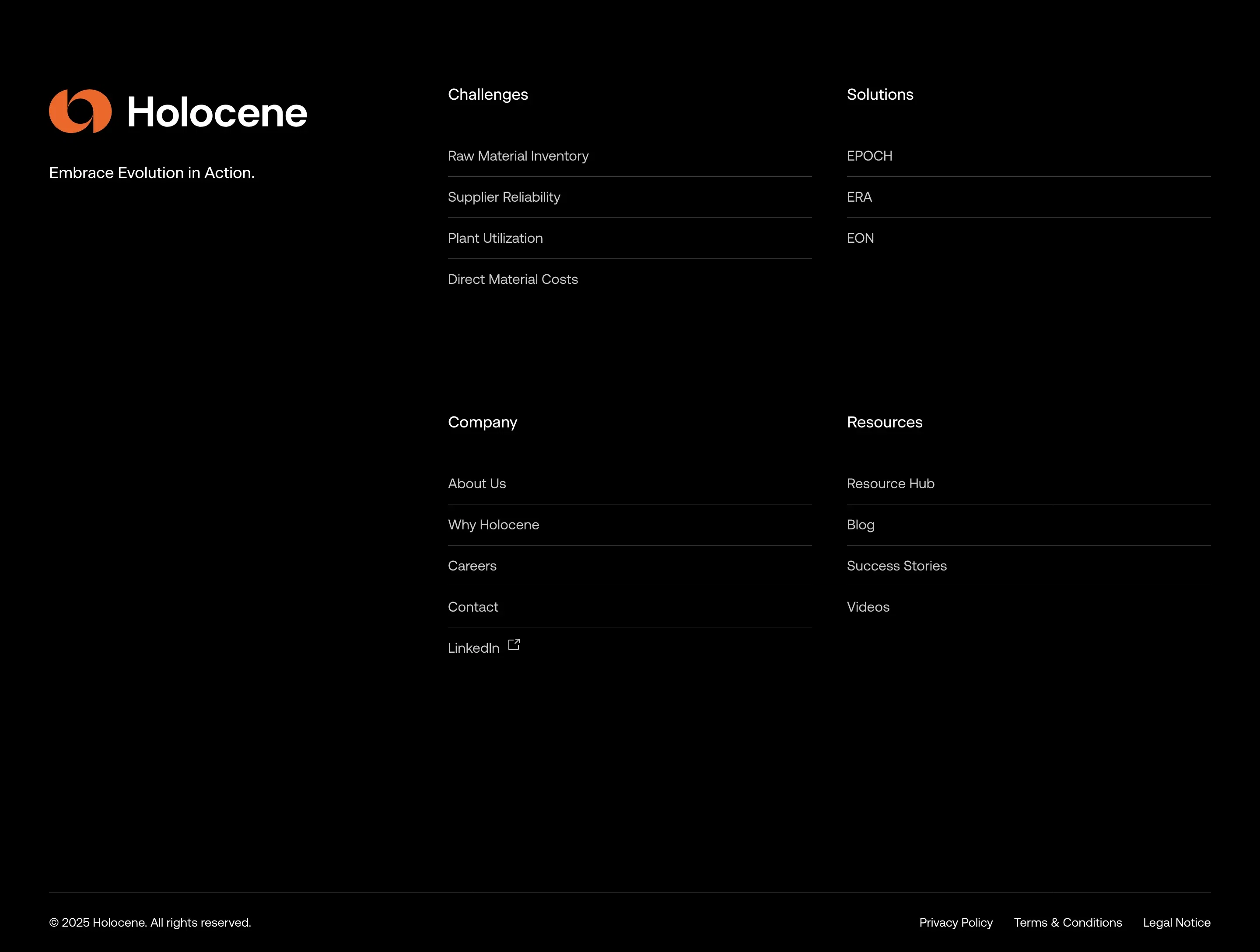 Holocene Footer