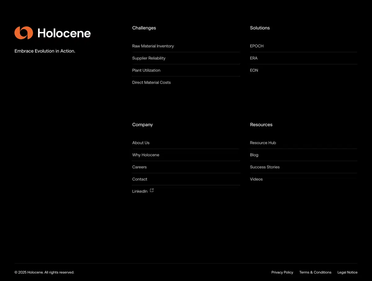 Holocene Footer