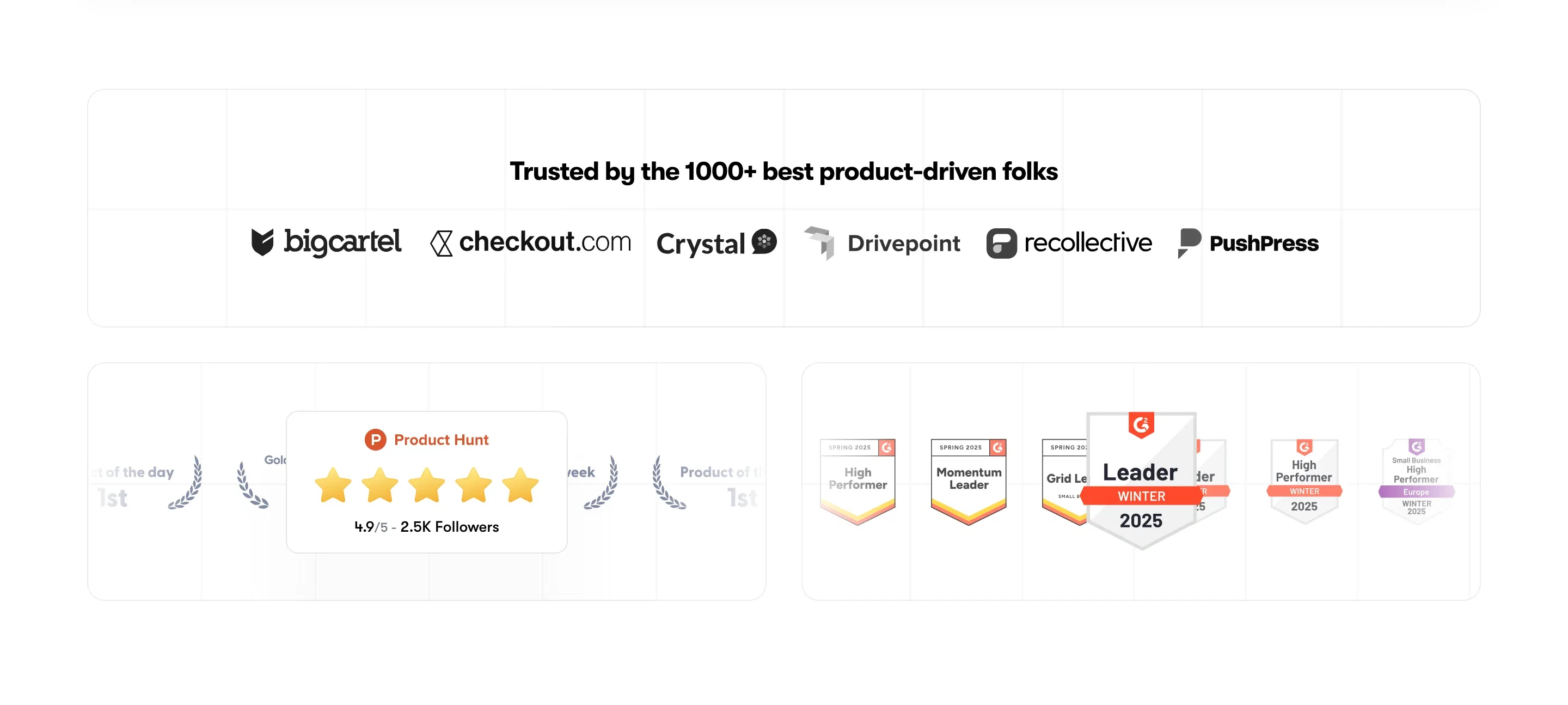 Jimo Home Page Social Proof Section