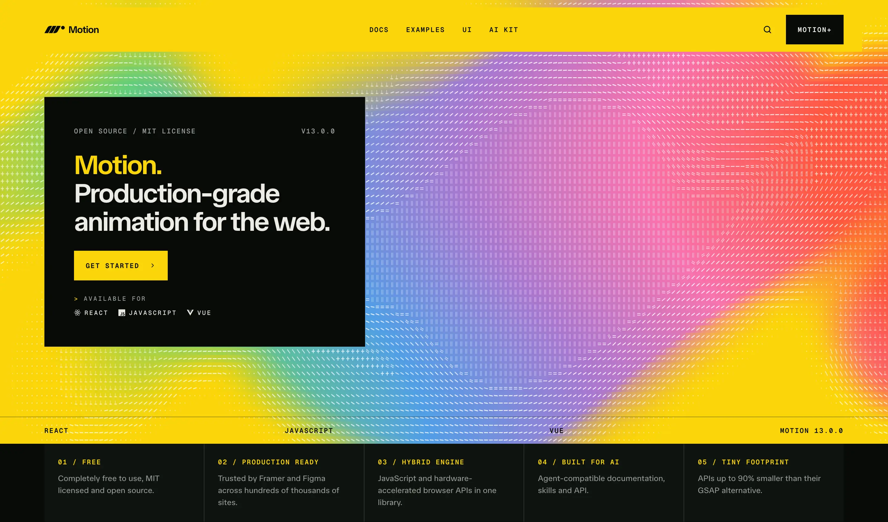 Motion Web Animation Hero Design