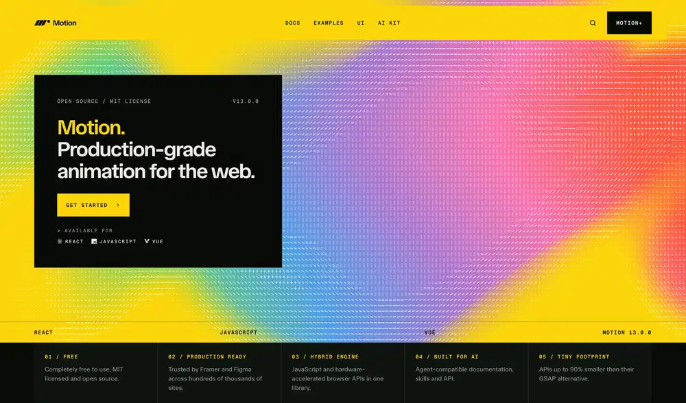 Motion Web Animation Hero Design