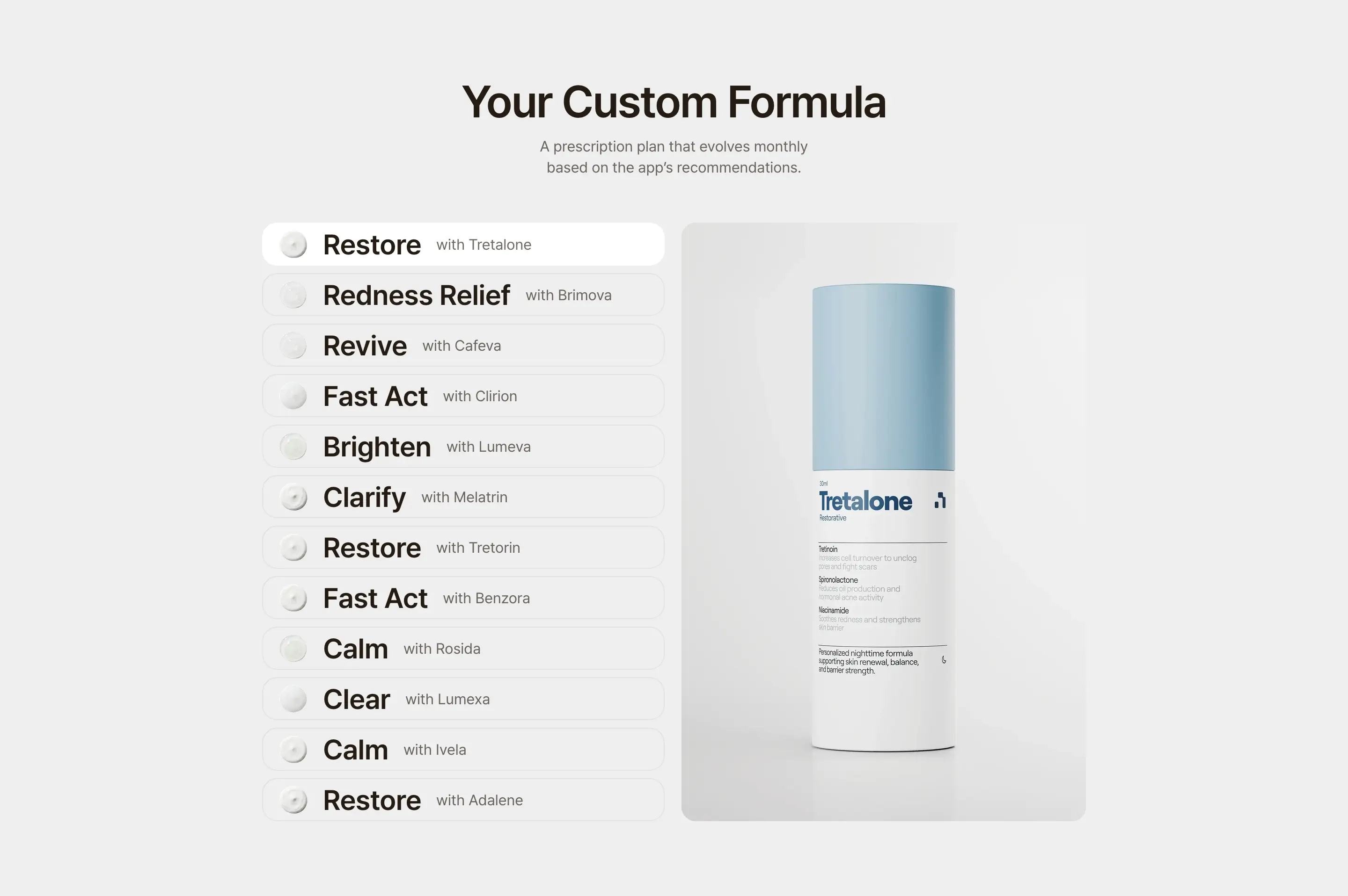 Nolla Formula Showcase Design