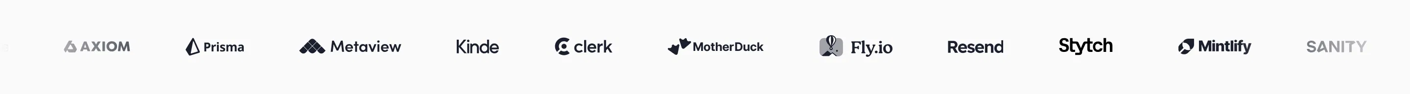 Plain Home Page Section Logos