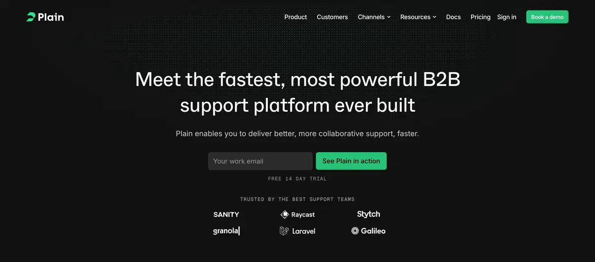 Plain Product Page Section Hero