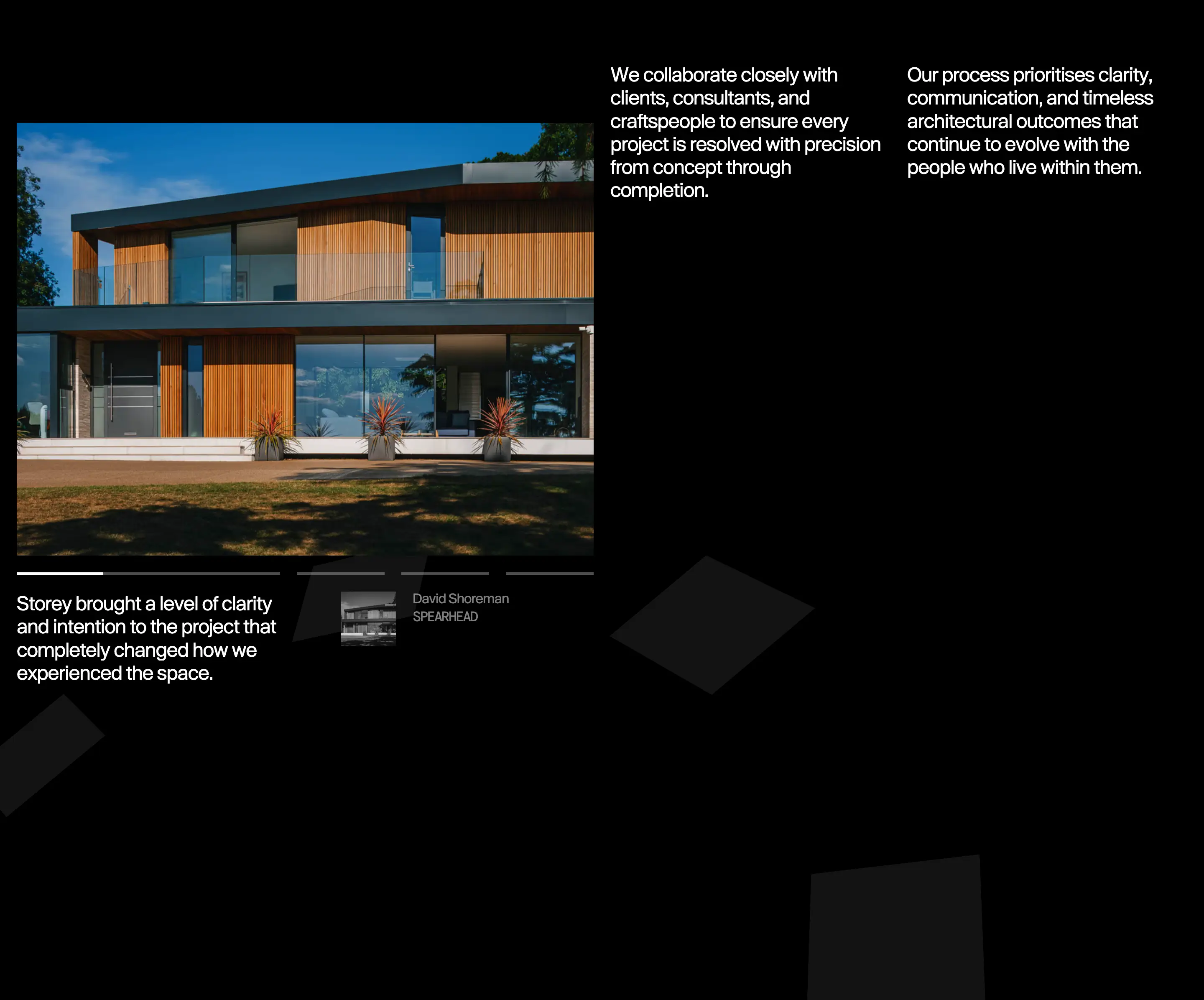 Storey Testimonials Quote Layout Design