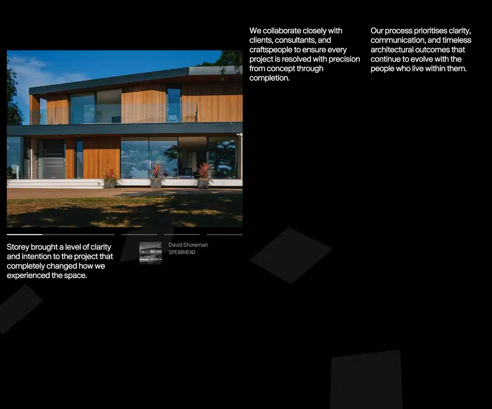 Storey Testimonials Quote Layout Design