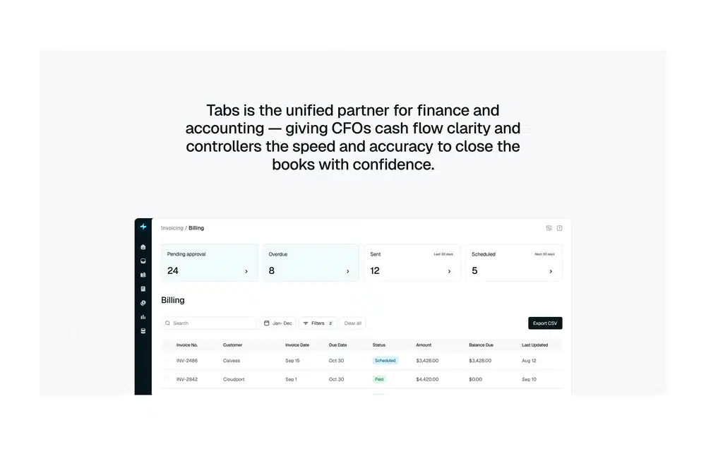 Tabs Finance Feature Design