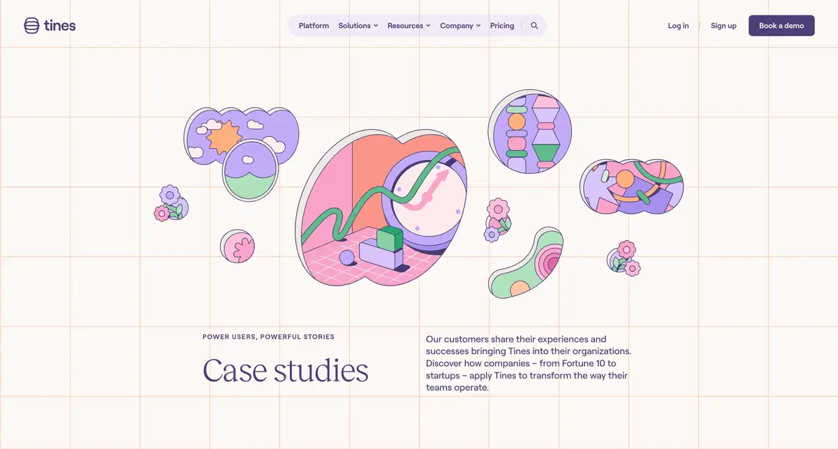 Tines Case Studies Page Hero Section