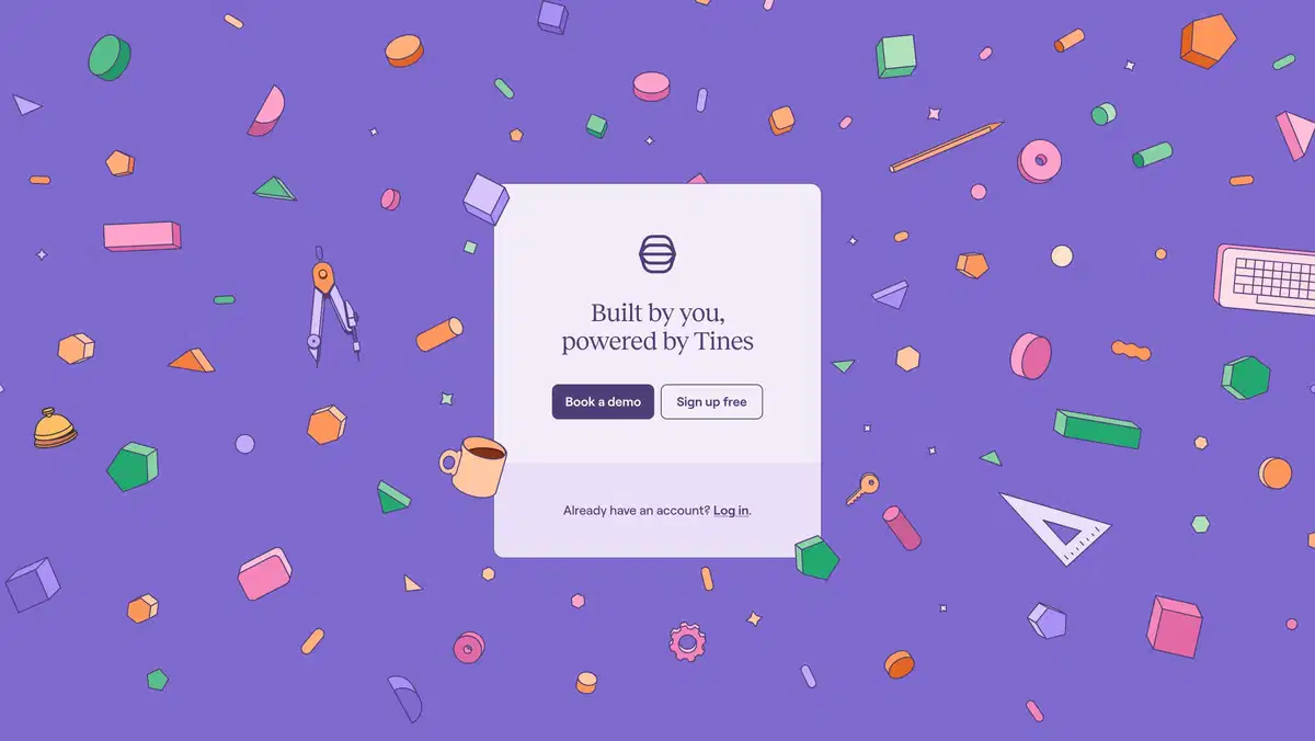 Tines Home Page CTA Design