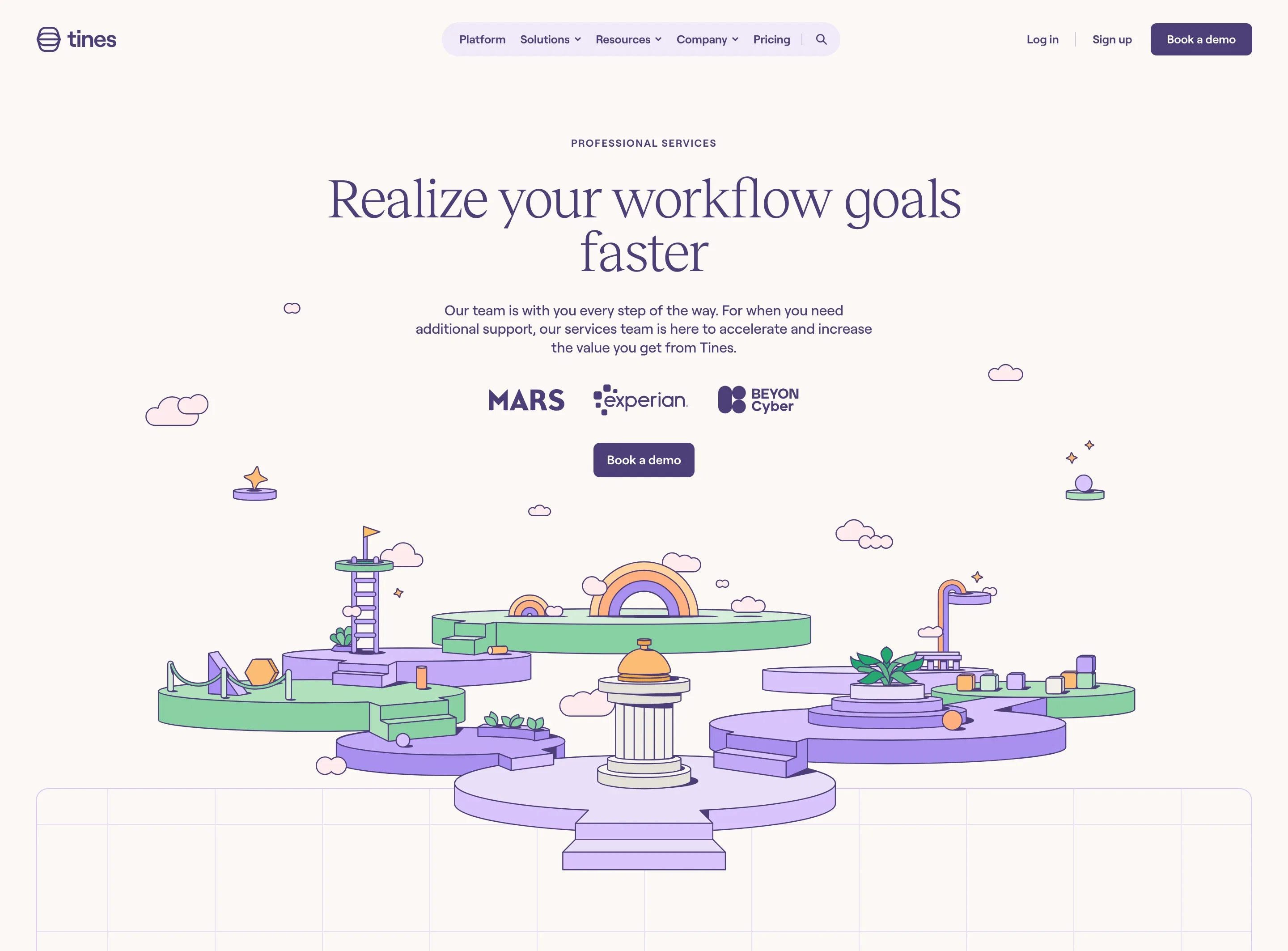 Tines Services Page Hero Section