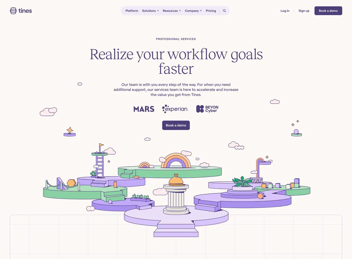 Tines Services Page Hero Section