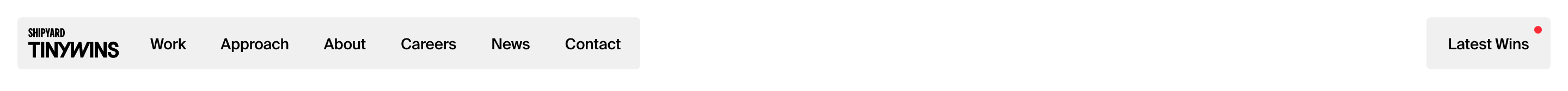 Tiny Wins Updates Navbar Design