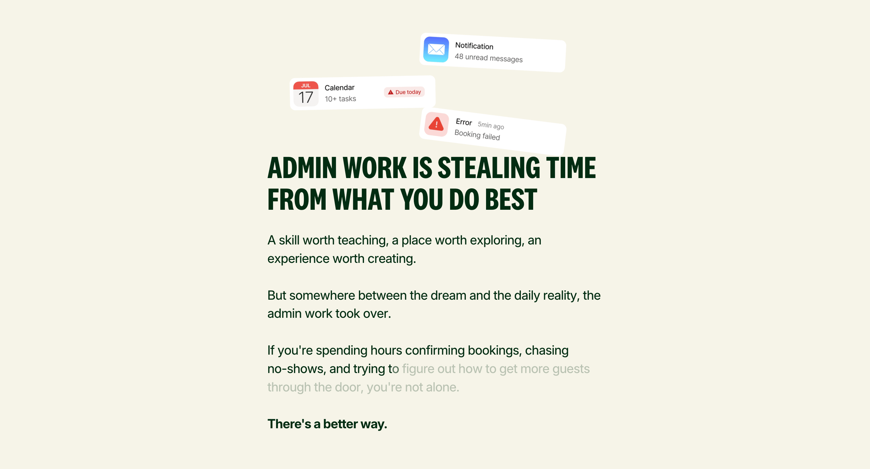 Understory Admin Work Intro Design
