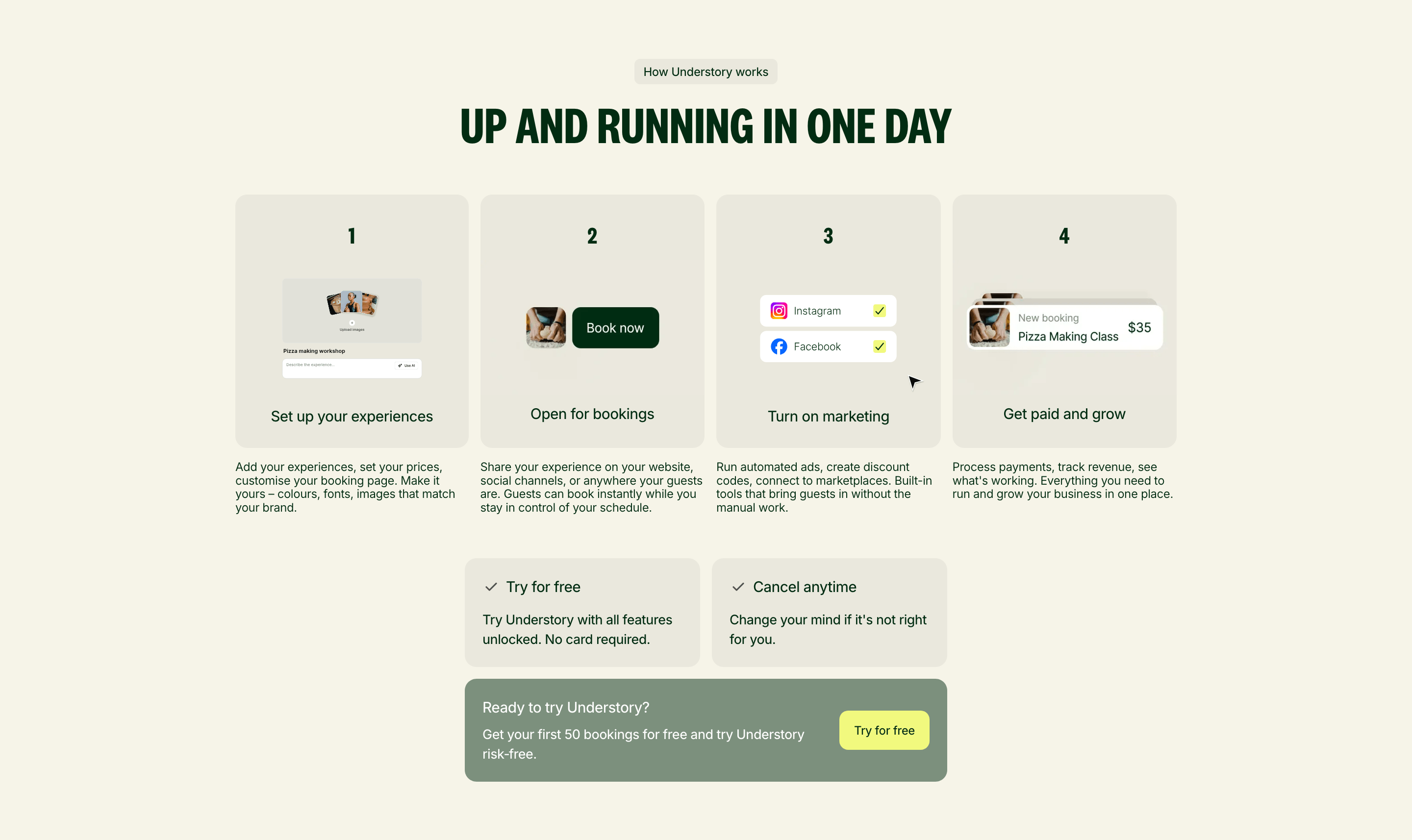 Understory Onboarding Steps Design