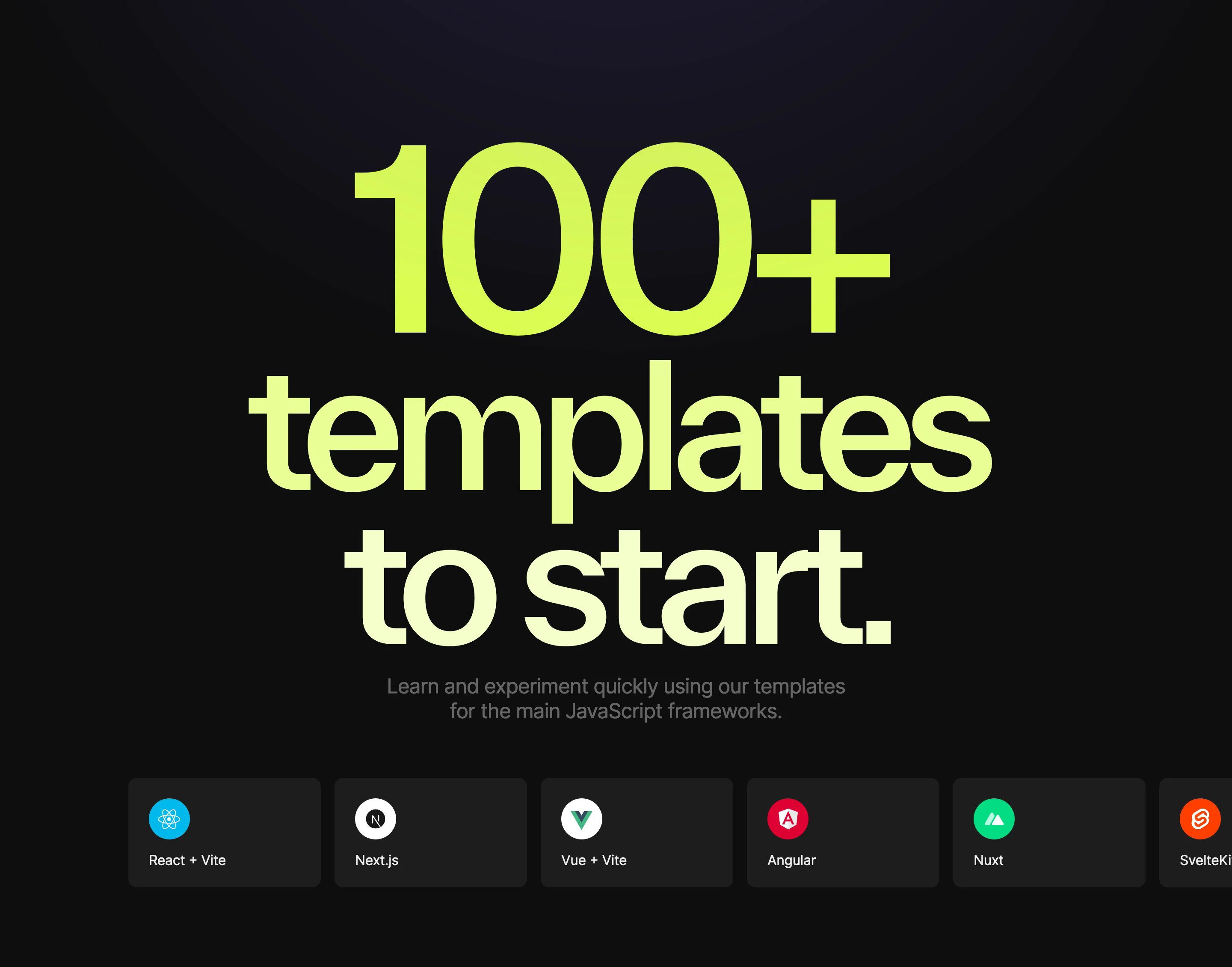 Codesandbox Sandboxes Page Section Template