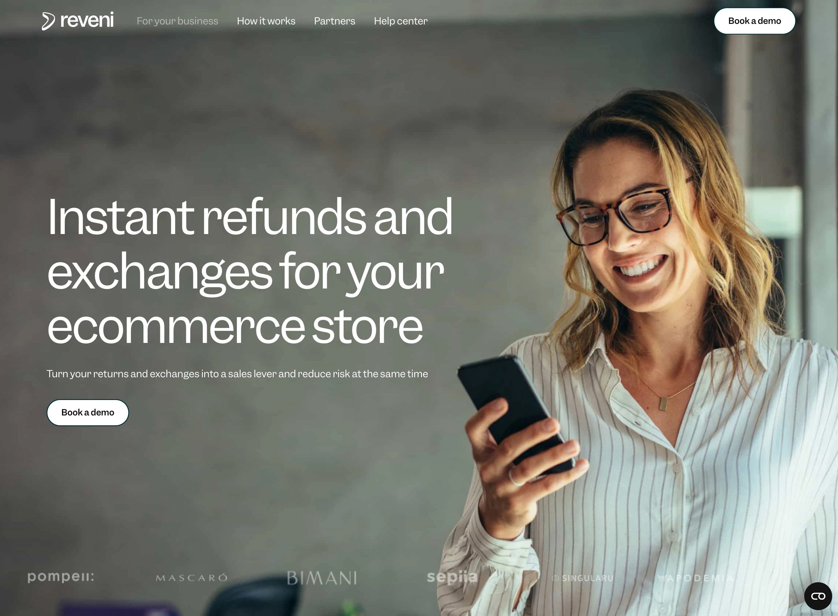 Reveni Business Page Section Hero