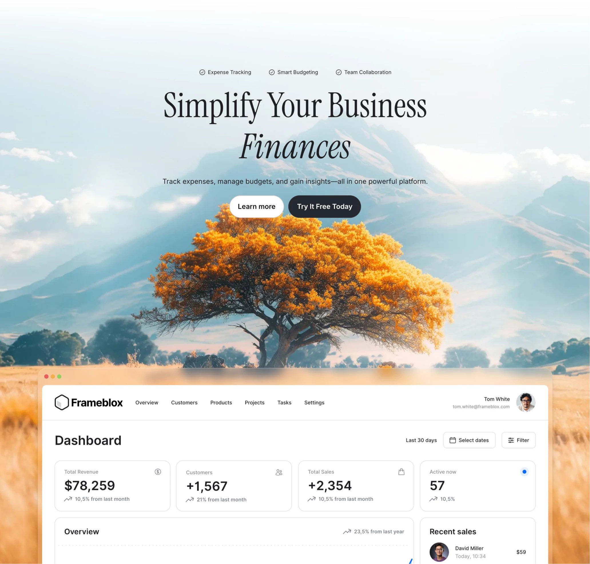 Simplify Hero Business Hero Design