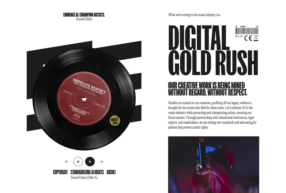 Sound Ethics Home Page Section Digital Gold Rush