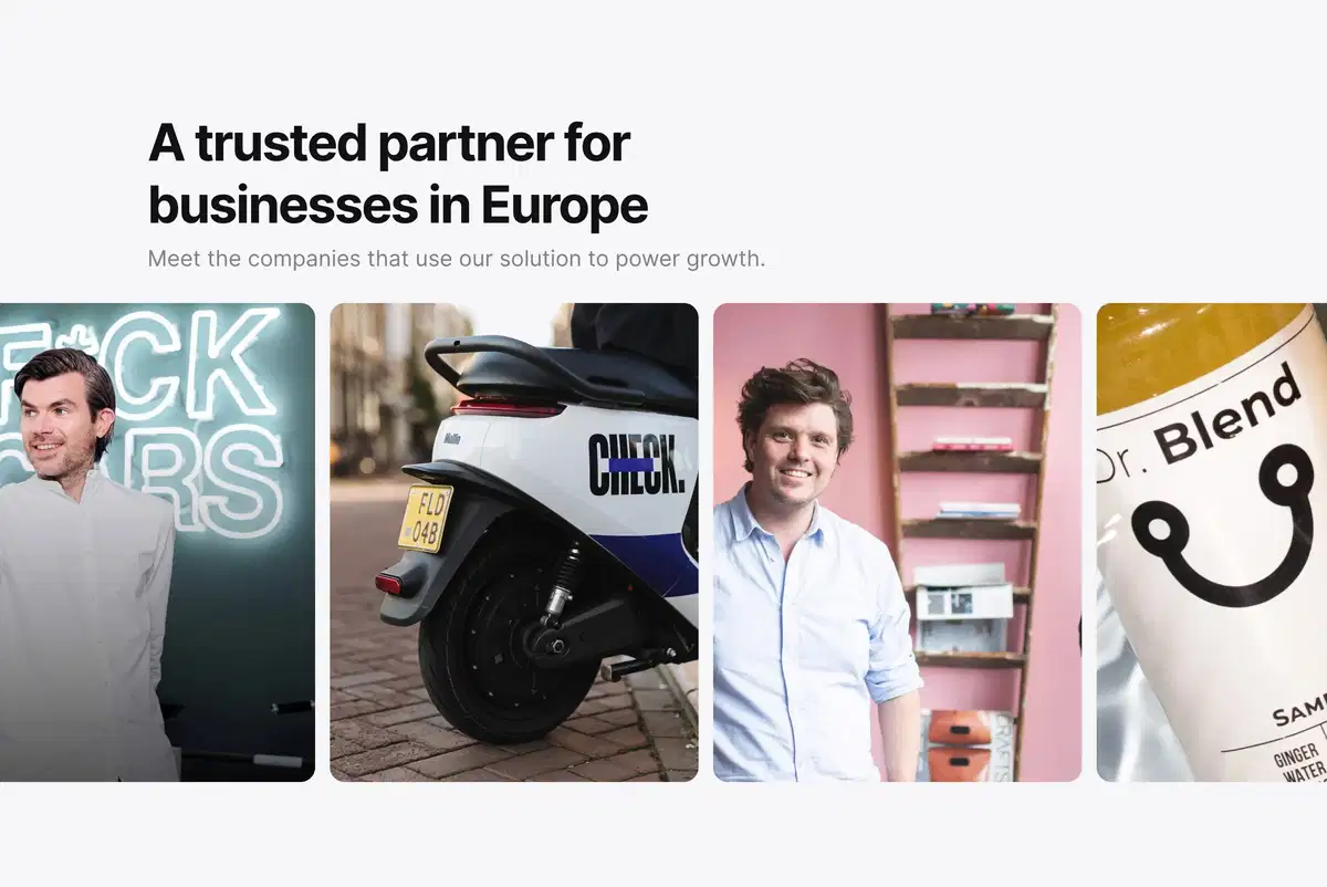 Mollie Home Page Section Partners