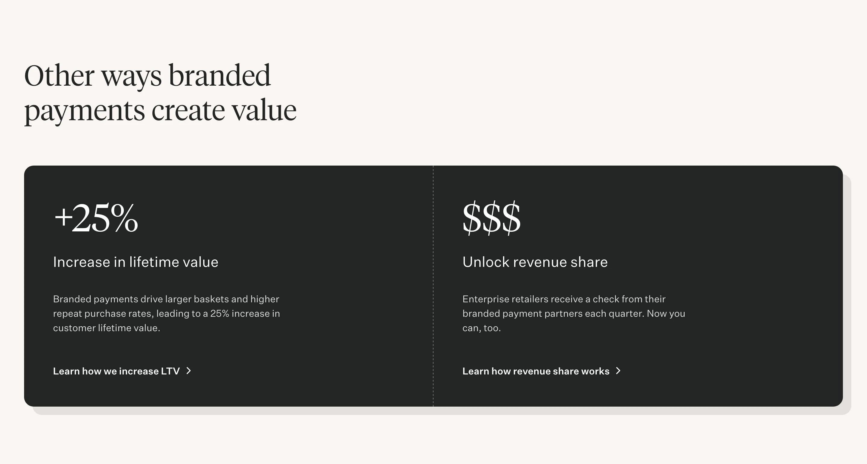 Tandym How it Works Page Section Branded Payment Create Value