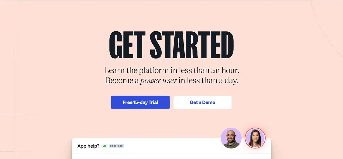 Help Scout Home Page Section CTA Get Started