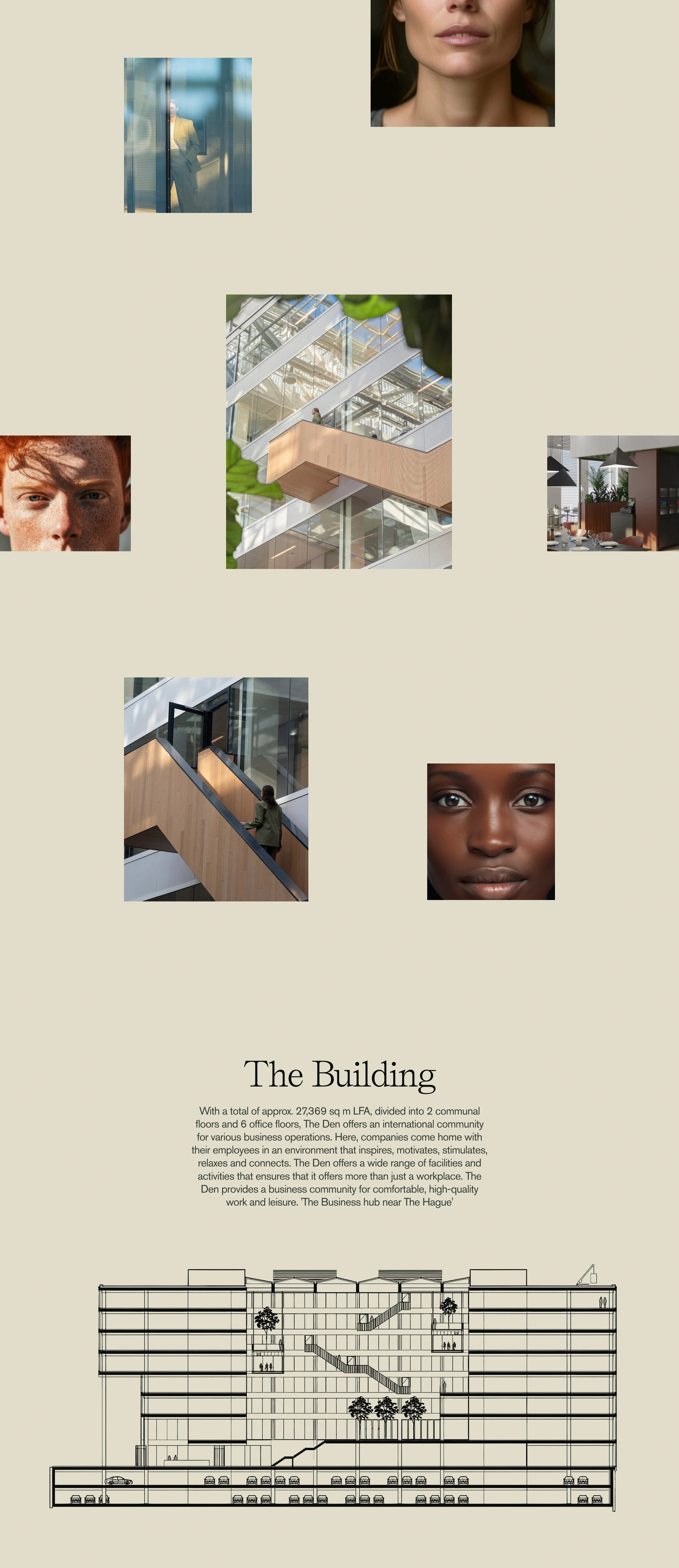Den Home Page Section The Building
