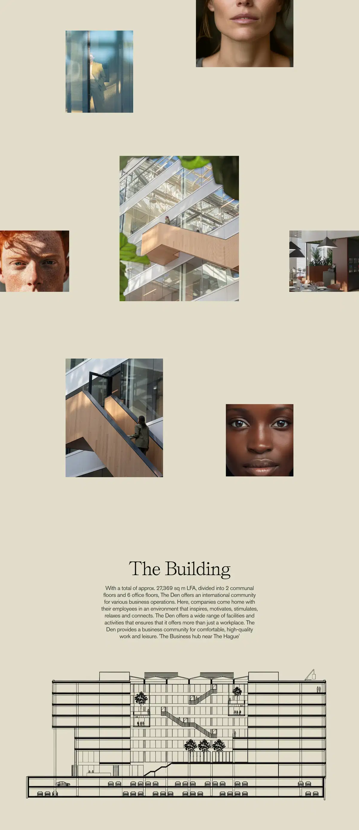 Den Home Page Section The Building
