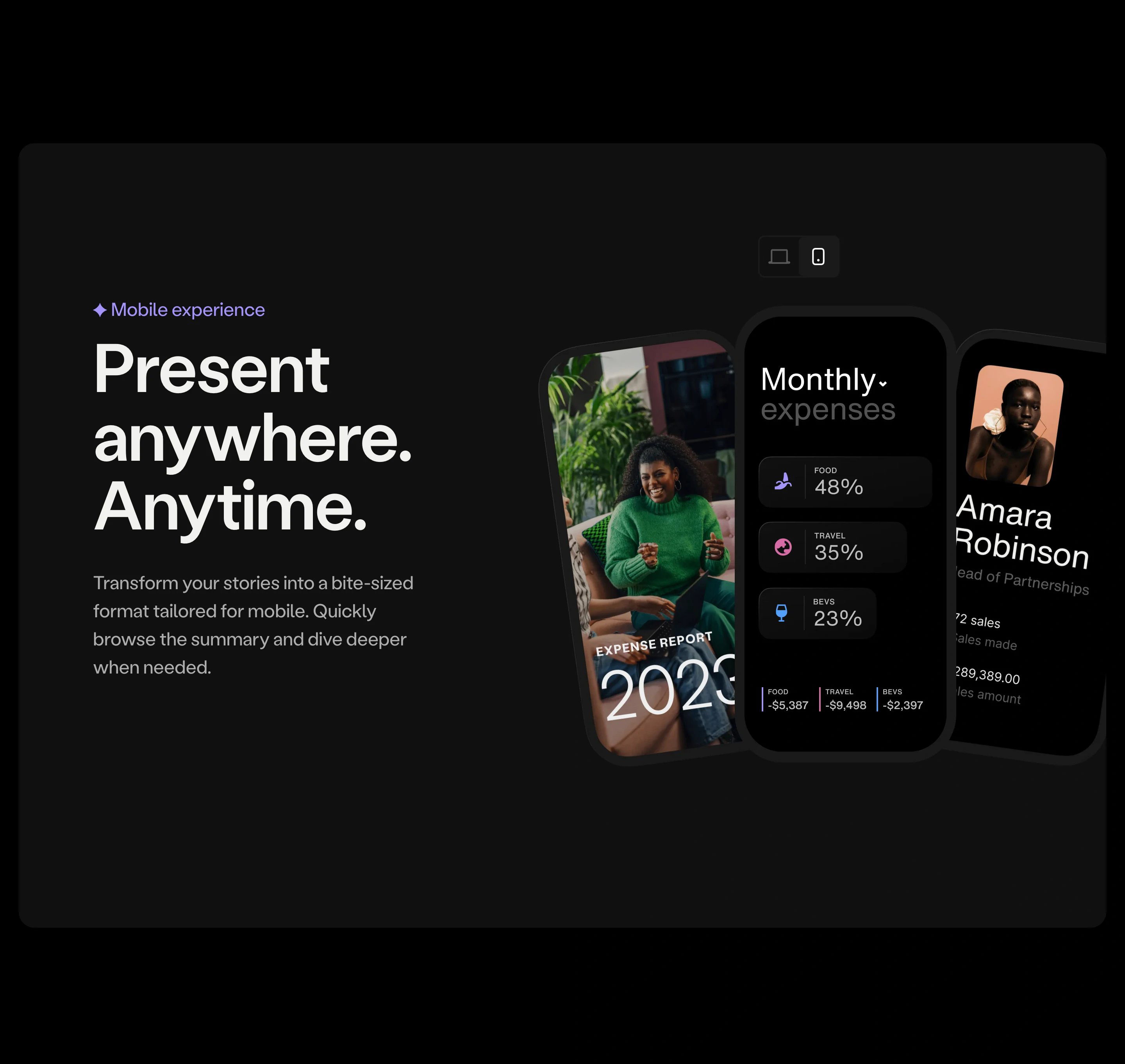 Chronicle Home Page Section Mobile Experience