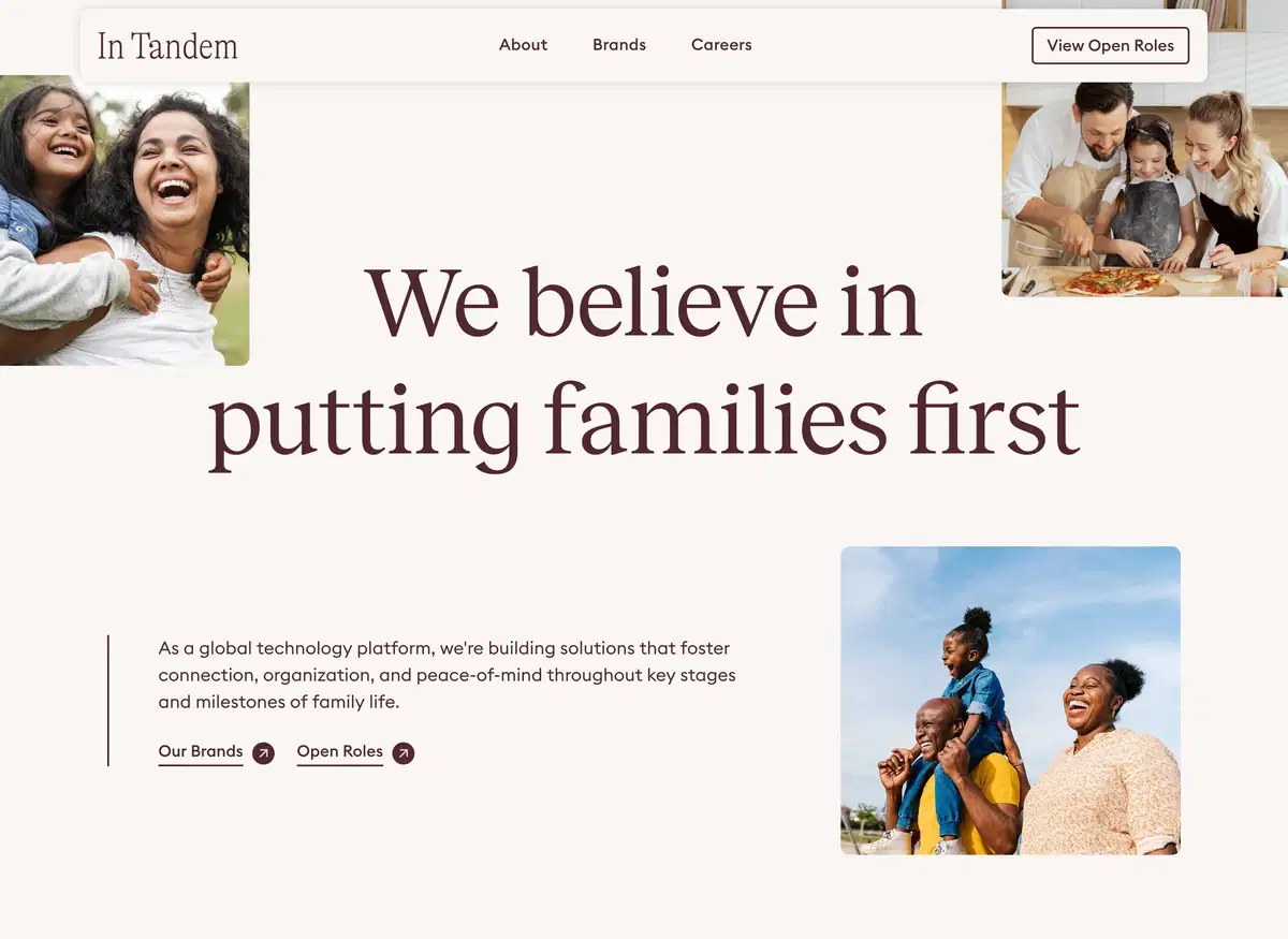 In Tandem Home Page Section Hero