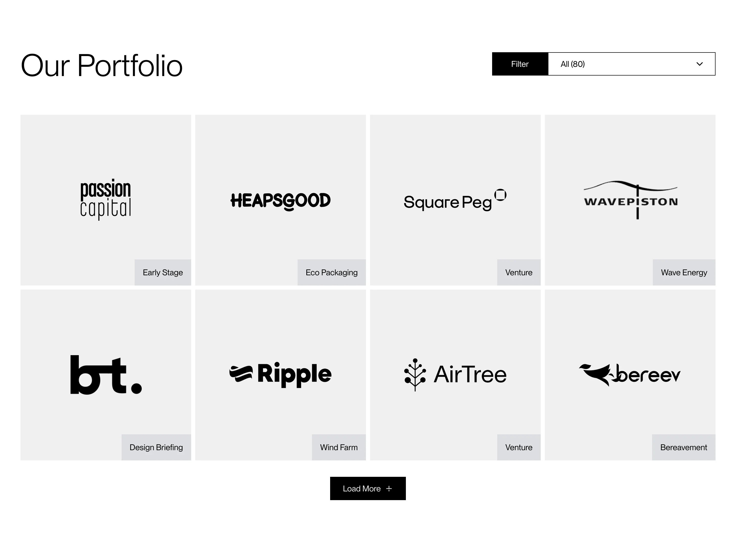 Euphemia Home Page Section Portfolio