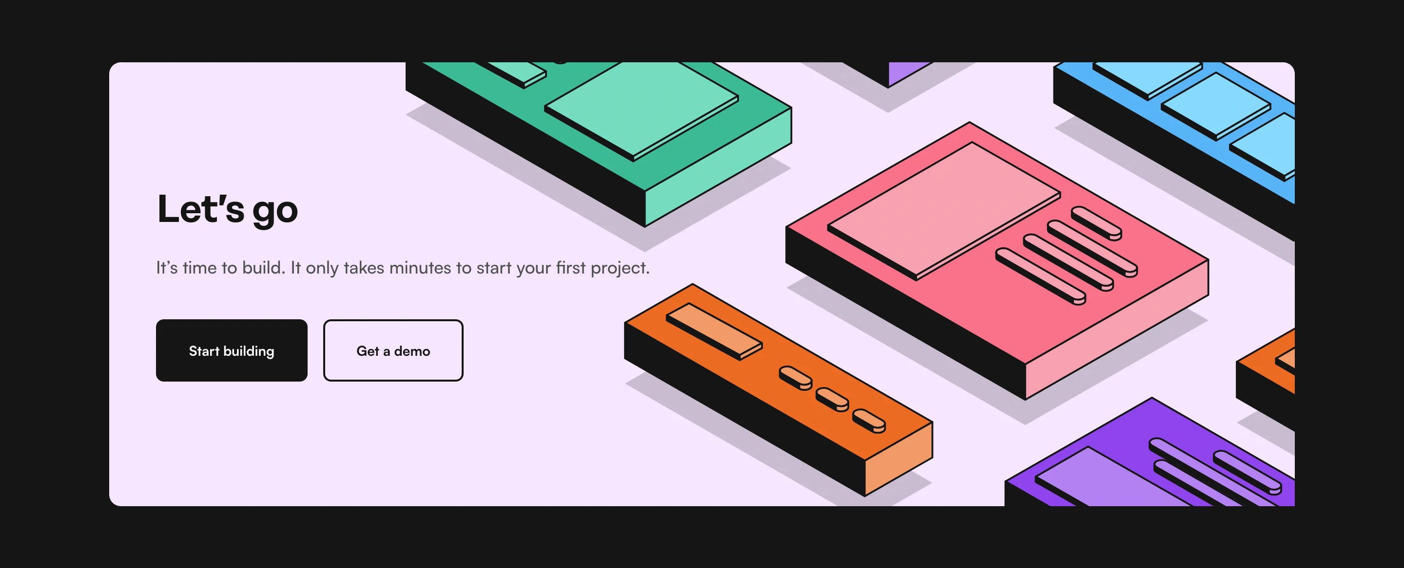 Prismic Developer Page Section CTA Start Building