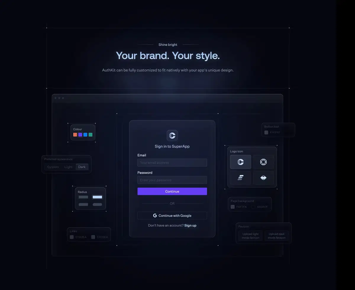 AuthKit Home Page Section Fully Customized