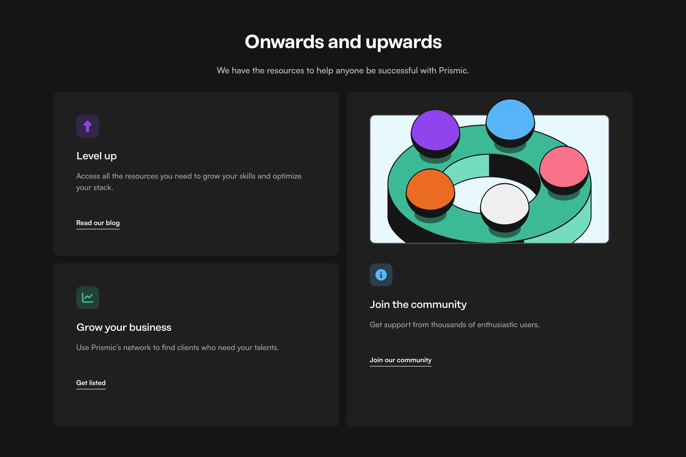 Prismic Developer Page Section Resources