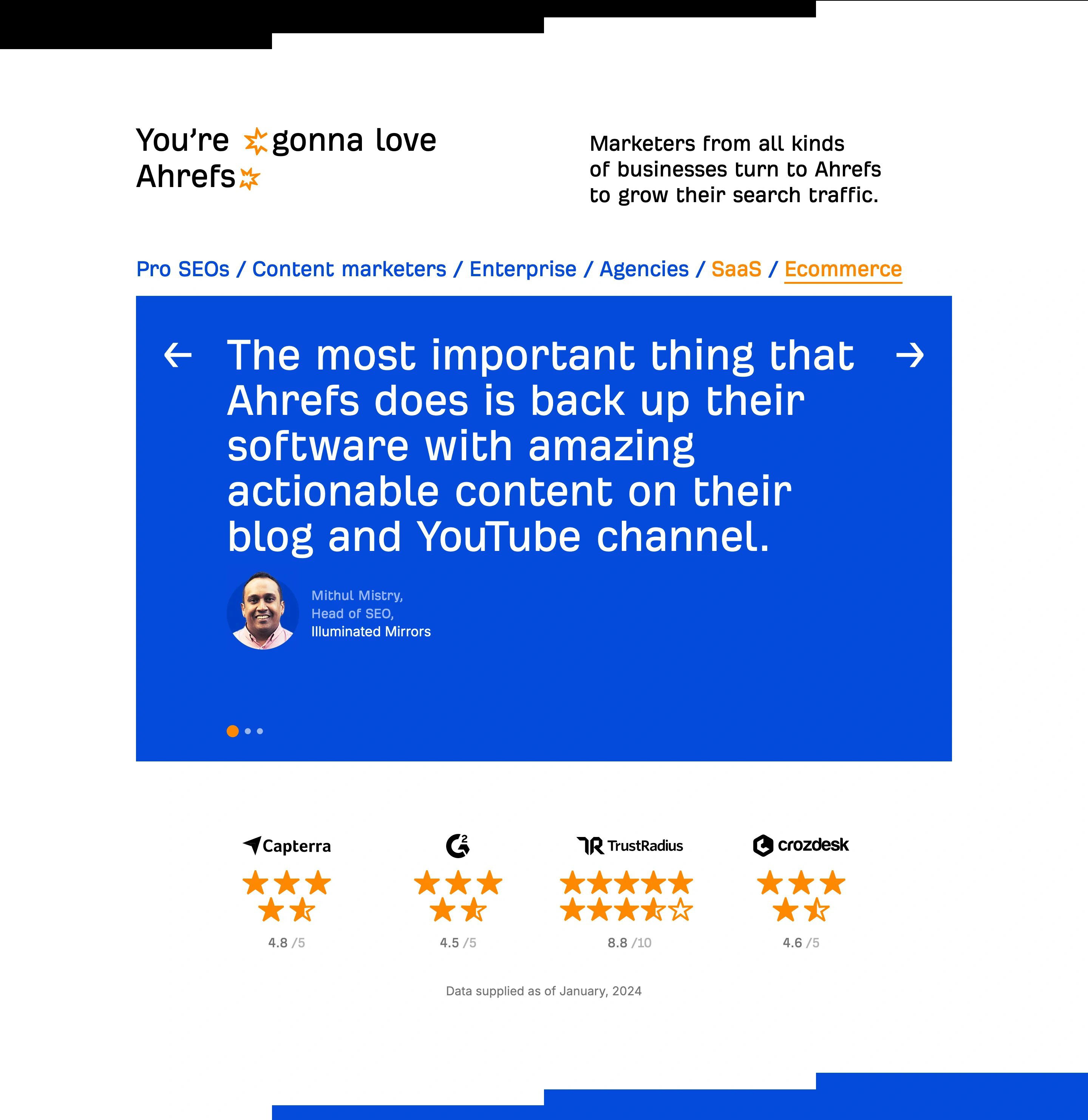 Ahref Home Page Section Testimonials