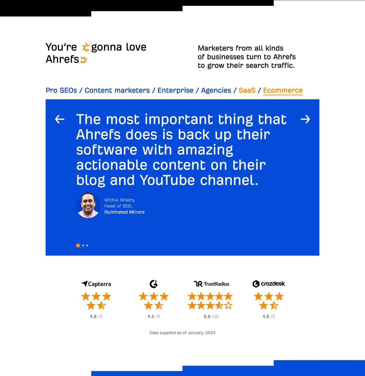 Ahref Home Page Section Testimonials