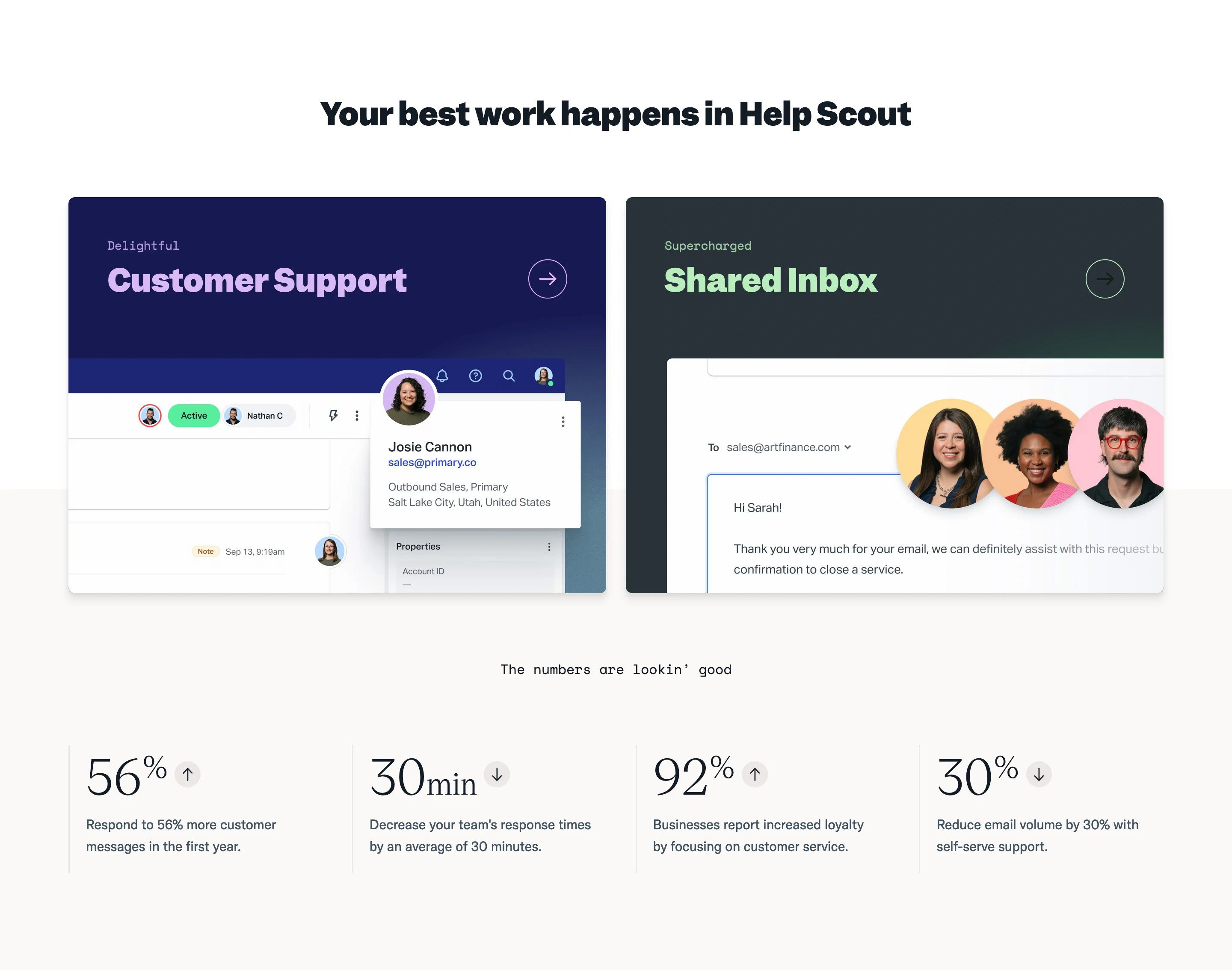 Help Scout Home Page Section CTA