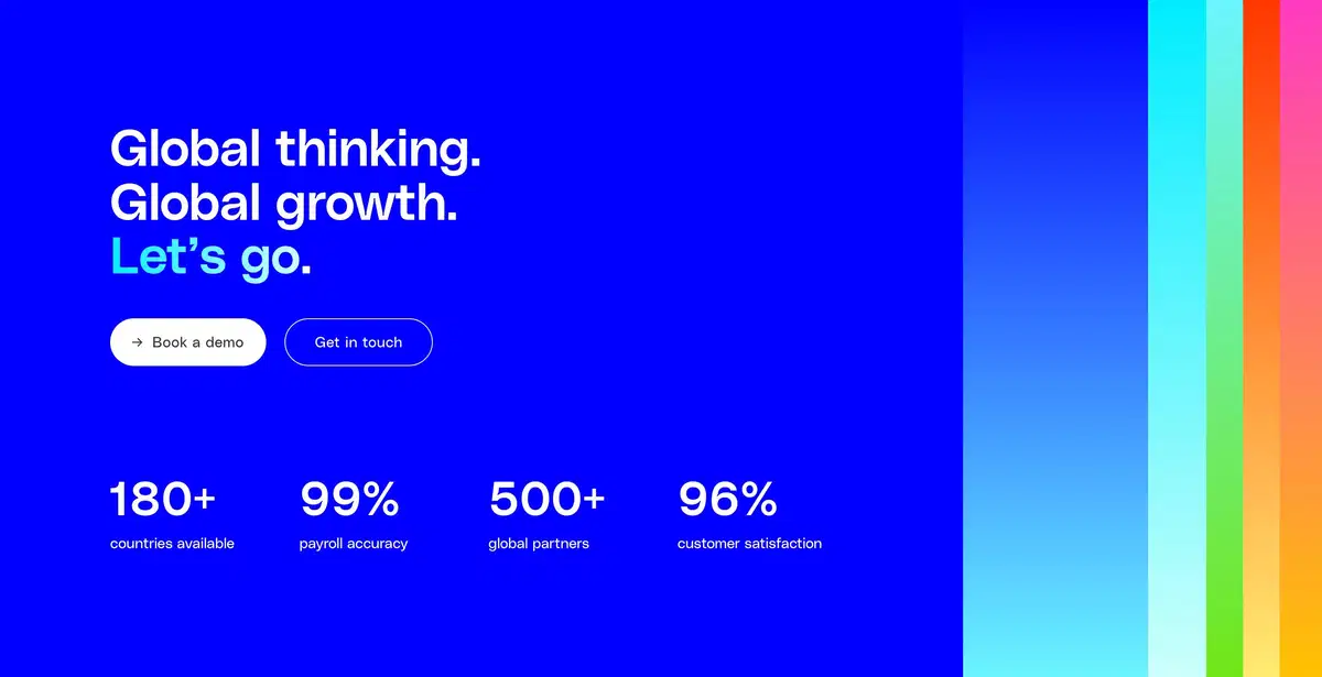 Globalization Partners Home Page Section Statistics