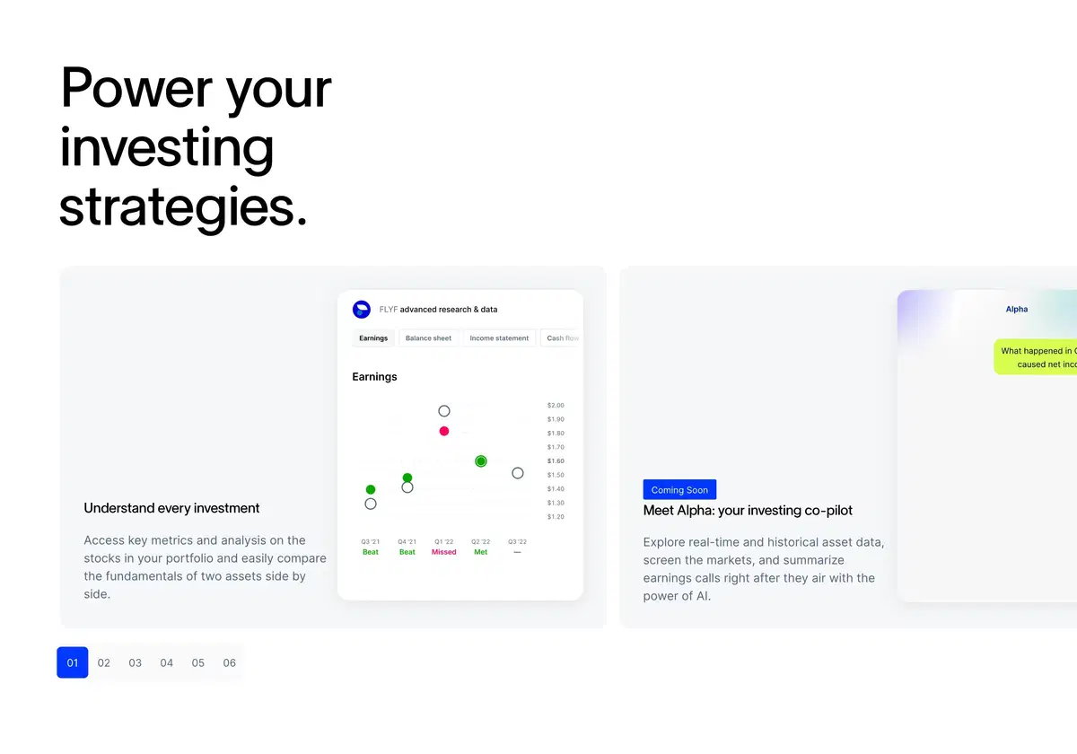 Public Home Page Section Investing
