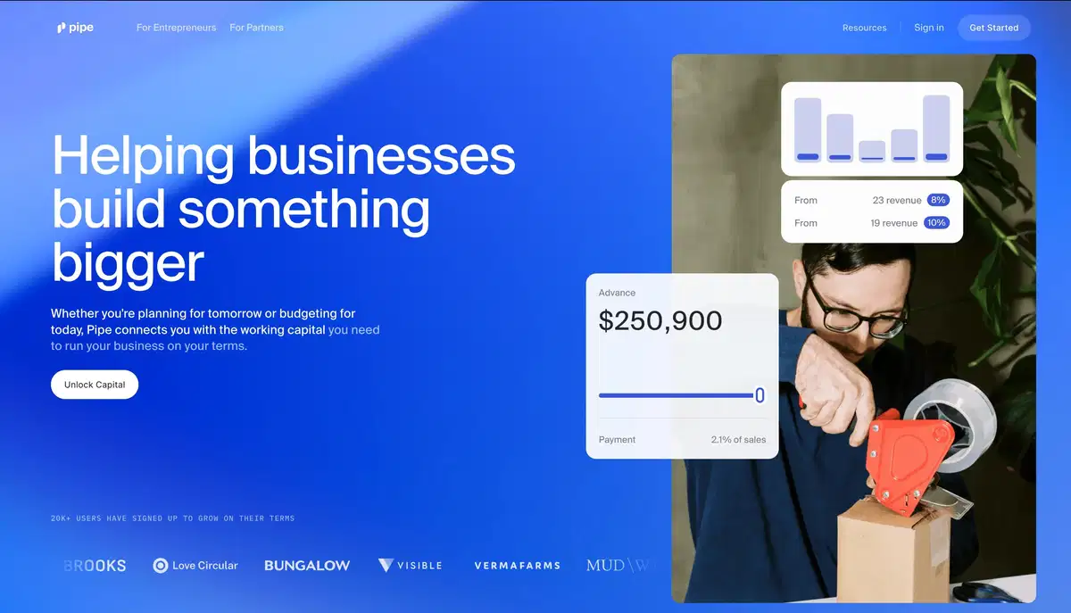 Pipe Enterpreneurs Page Section Hero