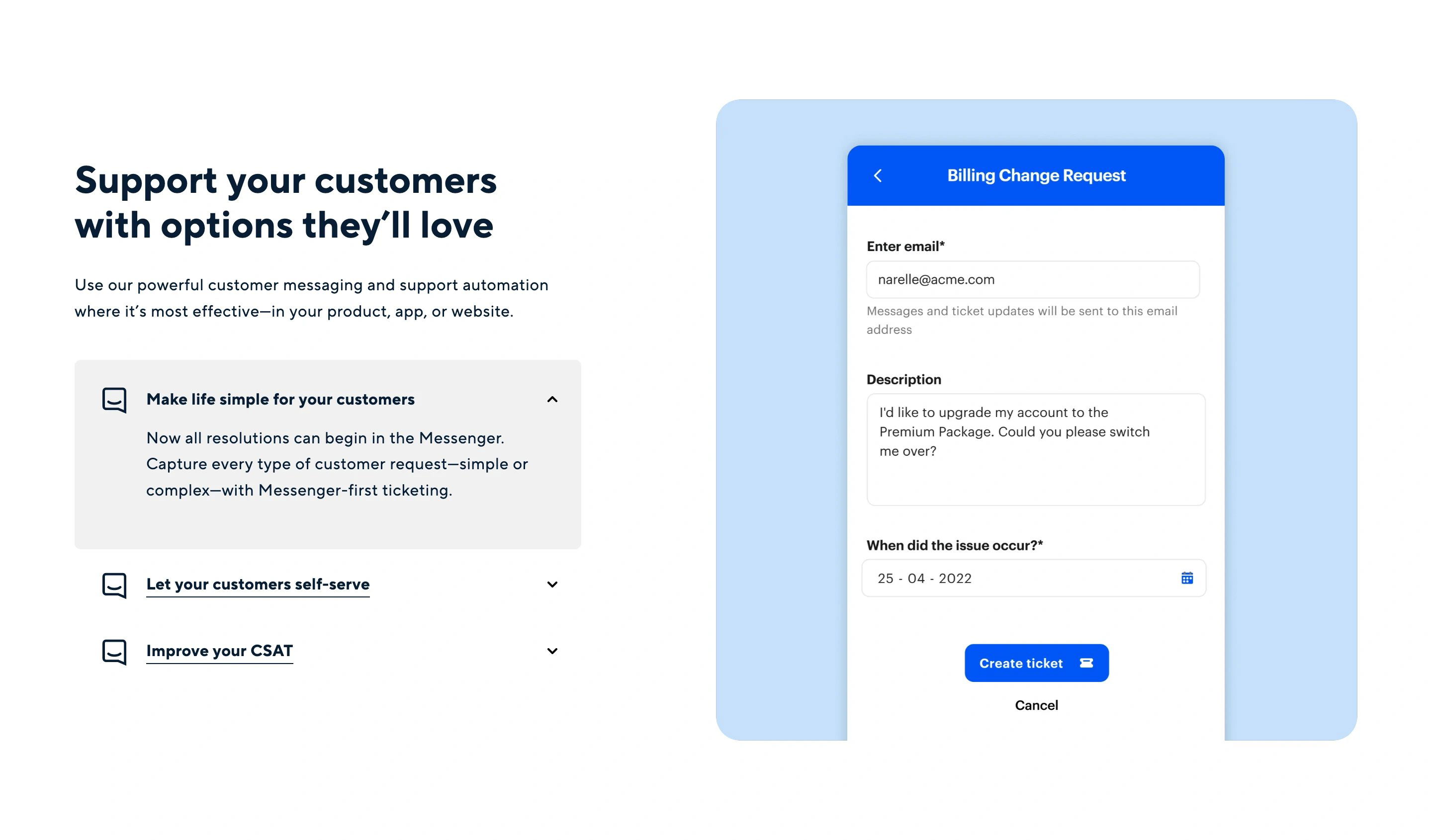 Intercom Messenger Page Section Powerful Customer Messaging and Automation