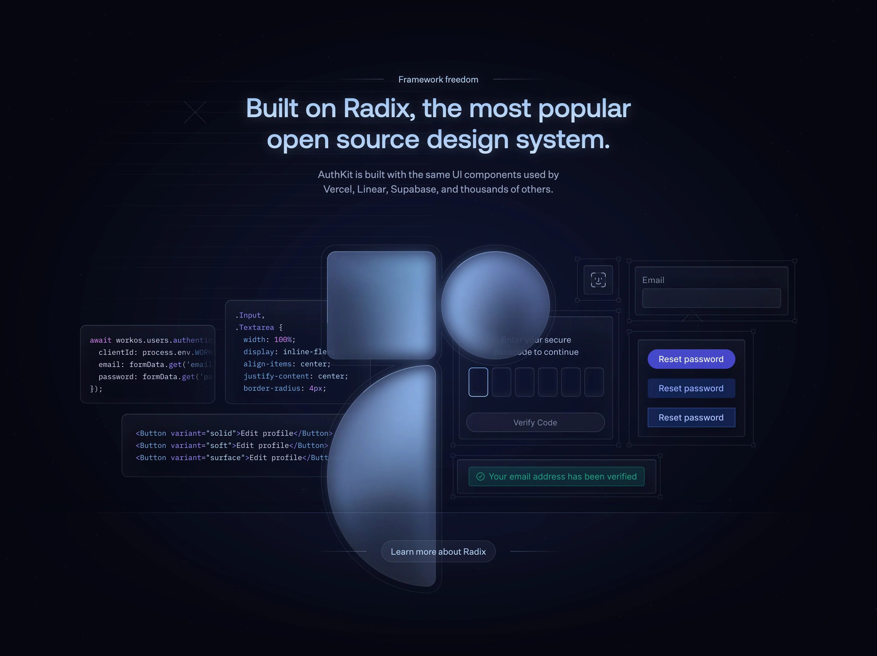 AuthKit Home Page Section Framework